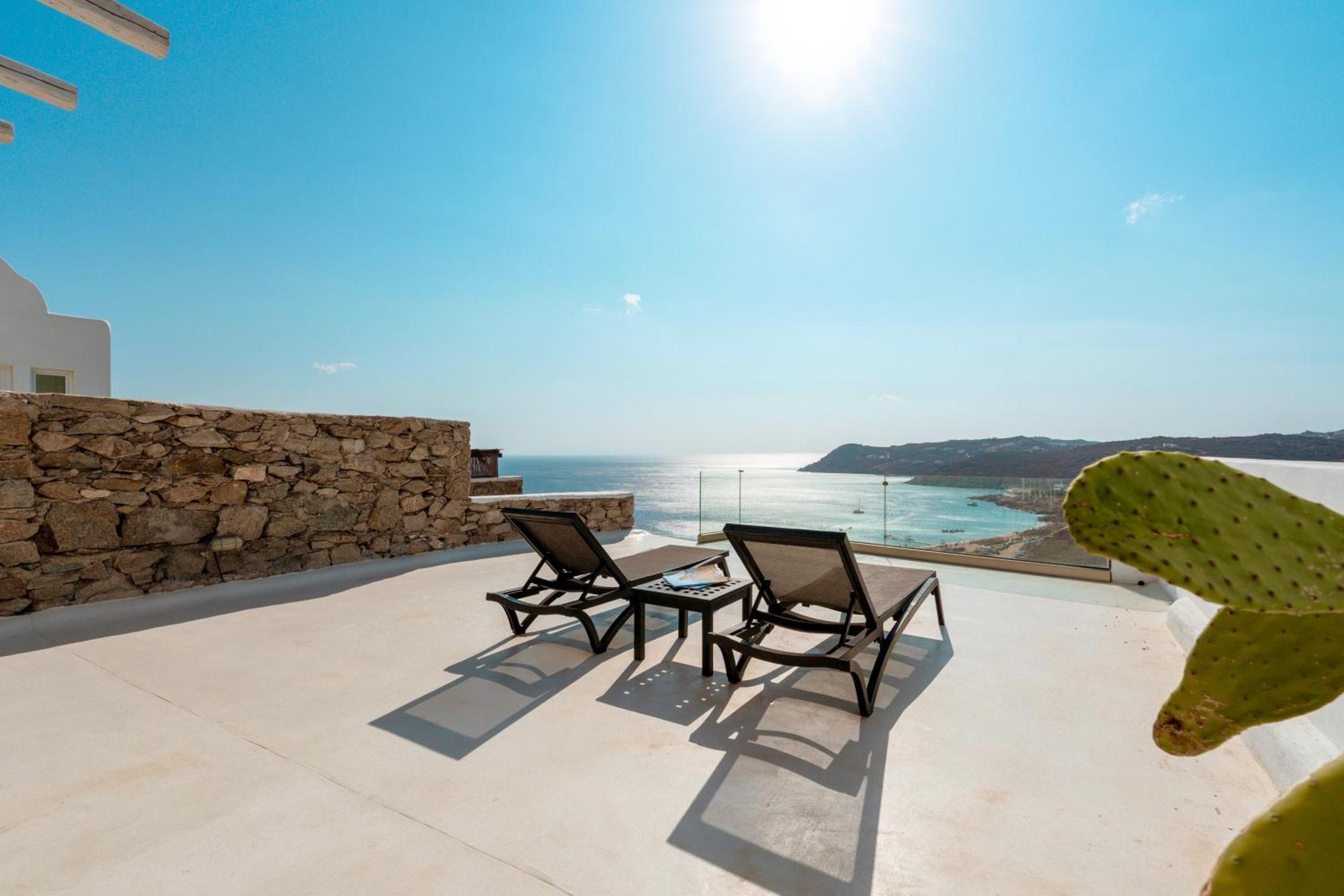 Villa Elia House With Amazing View On The Beach Mykonos Mykonos Town Exterior foto