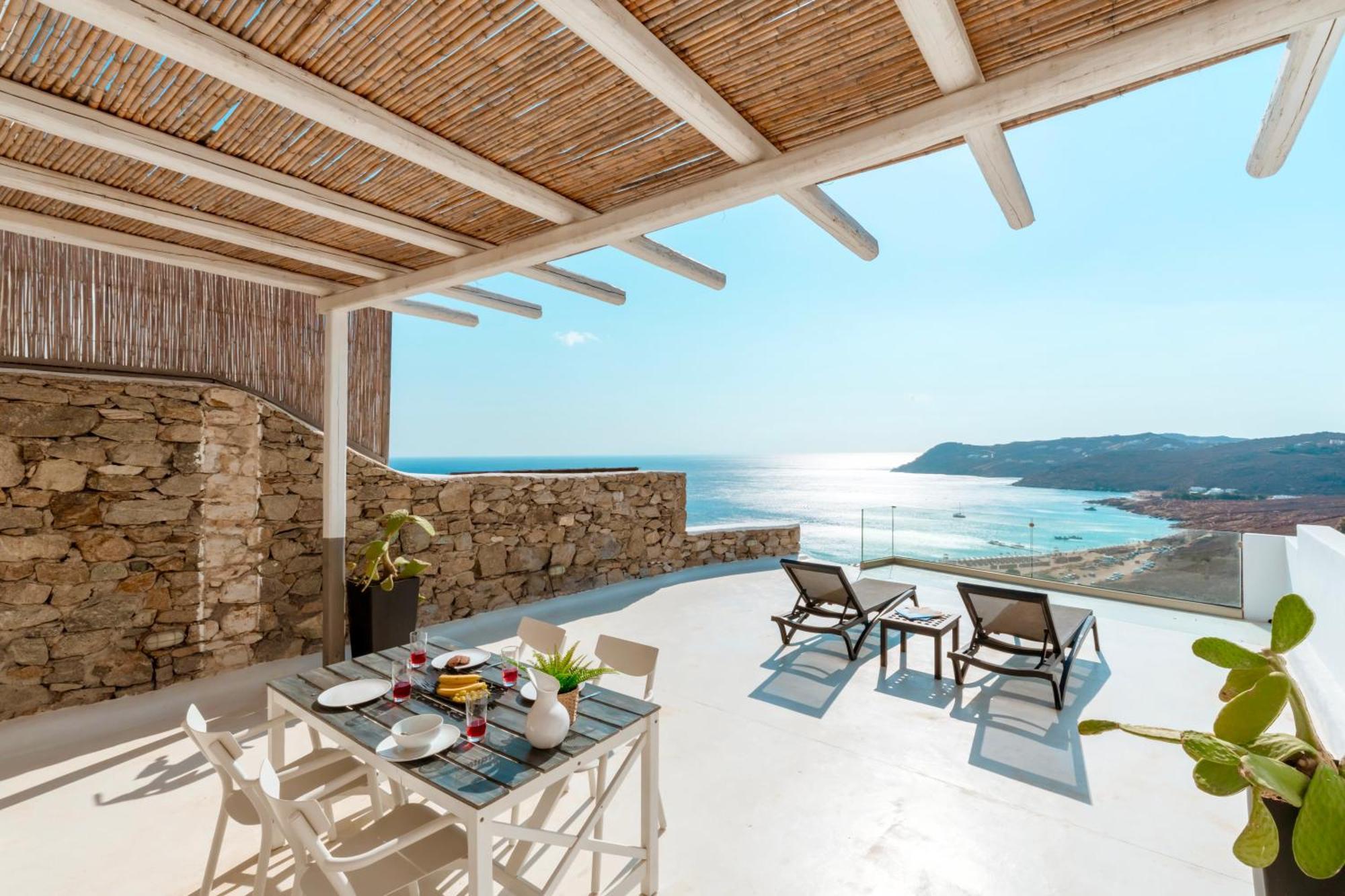 Villa Elia House With Amazing View On The Beach Mykonos Mykonos Town Exterior foto