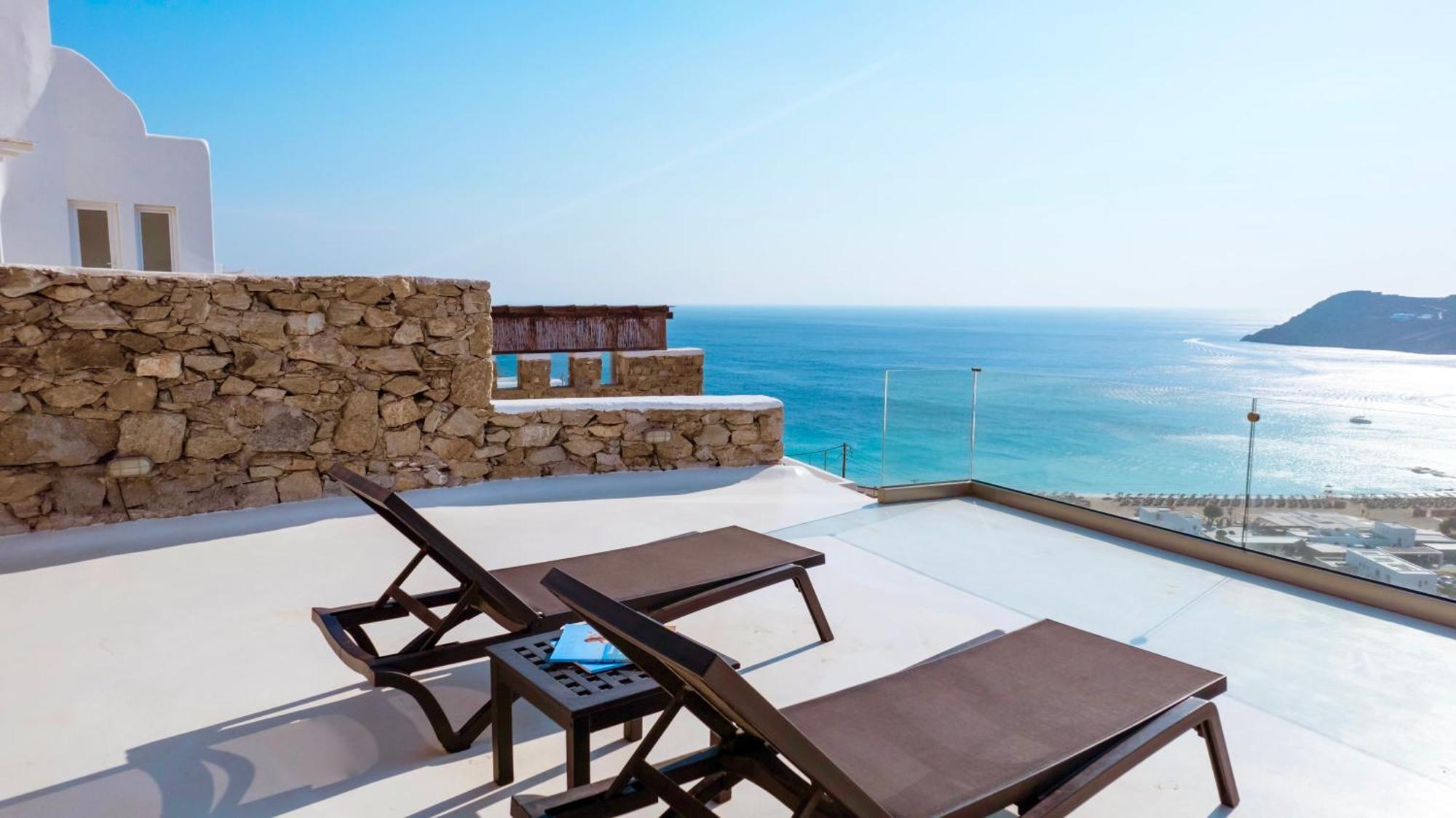 Villa Elia House With Amazing View On The Beach Mykonos Mykonos Town Exterior foto