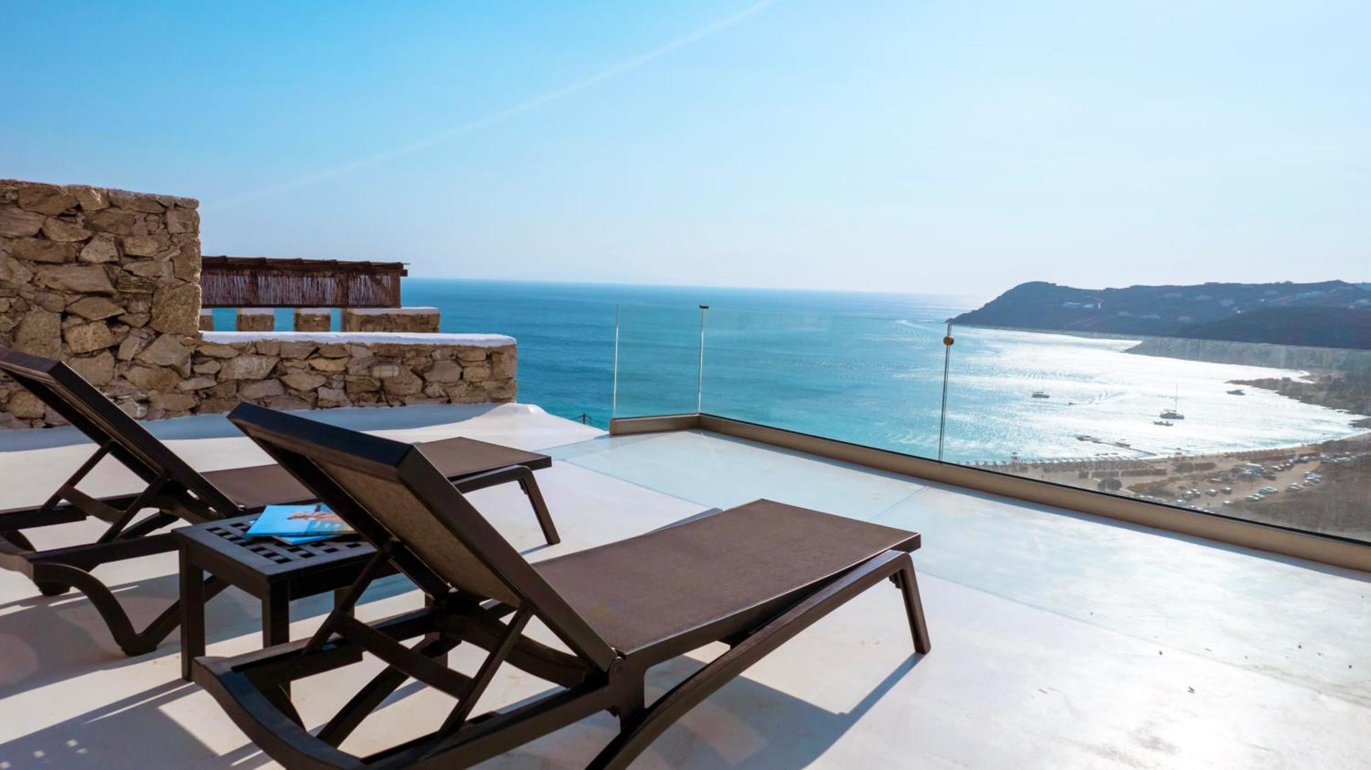 Villa Elia House With Amazing View On The Beach Mykonos Mykonos Town Exterior foto